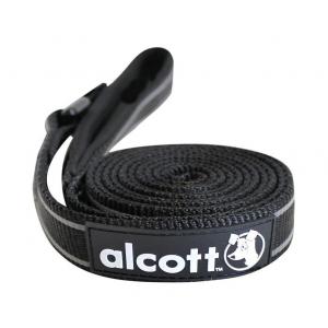 Alcott reflexní vodítko pro psy černé, velikost L