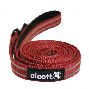 Alcott reflexní vodítko pro psy červené, velikost S