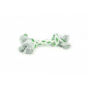 Beeztees Hračka pro psy Flossy lano zeleno bílé 32cm