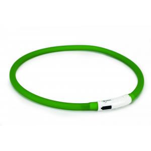 Beeztees Obojek Dogini silikonový s USB připojením zelený 70x1cm