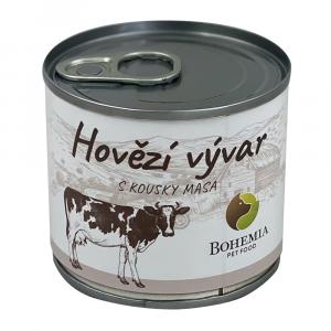 Bohemia Pet Food Hovězí vývar s kousky masa 140 ml