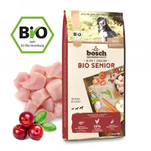 Bosch BIO Senior Chicken + Cranberry 11,5 kg + „Sammy’s 25g ZDARMA“