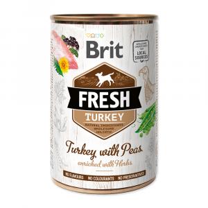 Brit Dog Fresh konz Turkey with Peas 400g
