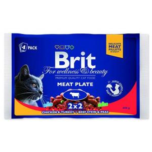 Brit Premium Cat Meat Plate 4 x 100g