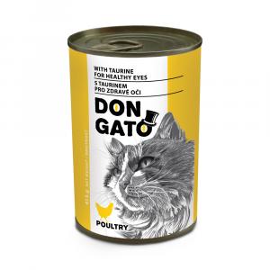 DON GATO Konzerva kočka drůbeží 415 g