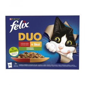 Felix Fantastic Duo hovězí a drůbeží / jehněčí a kuře / krůta a kachna/ vepřové a zvěřina Multipack 12 x 85 g