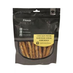 Fitmin dog For Life treat chicken with rawhide stick 400 g