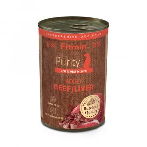 Fitmin dog Purity tin beef with liver 400g
