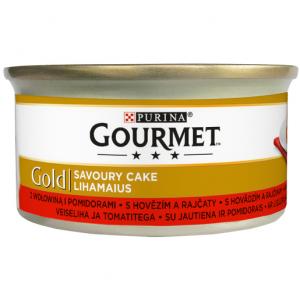 Gourmet Gold Savoury Cake s hovězím a rajčaty 85 g