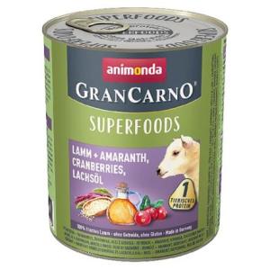 GRANCARNO Superfoods jehněčí, amarant, brusinky, los. olej 800 g pro psy