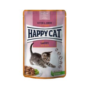 Happy Cat Kapsička Kitten & Junior Land-Ente 85 g