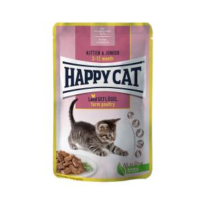 Happy Cat Kapsička Kitten & Junior Land-Geflügel 85 g