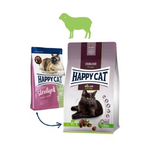 Happy Cat Sterilised Weide-Lamm / Jehnečí 10 kg
