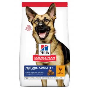 Hill’s Science Plan Canine Mature Adult 6+ Large Breed Chicken 18 kg + „HypoAllergenic Treats 220 g 2x ZDARMA“