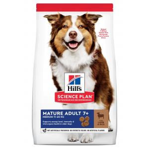 Hill’s Science Plan Canine Mature Adult 7+ Medium Lamb & Rice 14 kg + „HypoAllergenic Treats 220 g 2x ZDARMA“