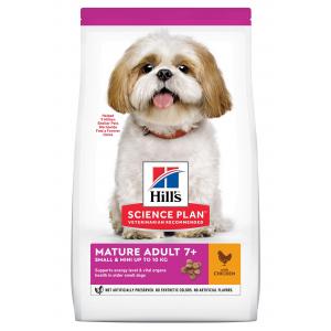 Hill’s Science Plan Canine Mature Adult 7+ Small & Mini Chicken 6 kg + „HypoAllergenic Treats 220 g 2x ZDARMA“