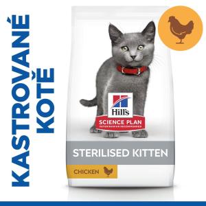 Hill’s Science Plan Sterilised Cat krmivo pro kastrovaná koťata s kuřetem 1,5 kg (EXPIRACE 11/2023)