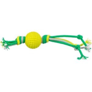 Hrací míč na lanech, 9 x 44 cm, TPR/polyester