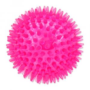 Hračka DOG FANTASY míček pískací růžový 8 cm