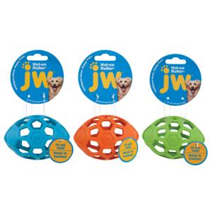 JW Hol-EE Roller Rugby míč - mix barev - 10 cm Small