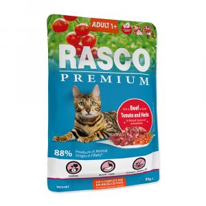 Kapsička RASCO Premium Cat Pouch Adult , Beef, Hearbs
