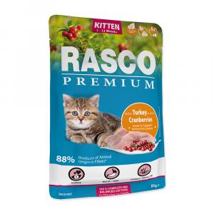 Kapsička RASCO Premium Cat Pouch Kitten, Turkey, Cranberries 85g