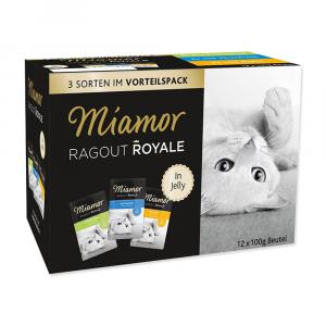 Kapsičky MIAMOR Ragout Royale multipack kuře, tuňák, králík v želé 1200g