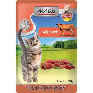 MACs Cat kapsička telecí, hovězí a brusinka 100g