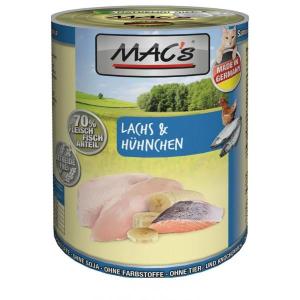 MACs Cat konzerva losos a kuře 400g