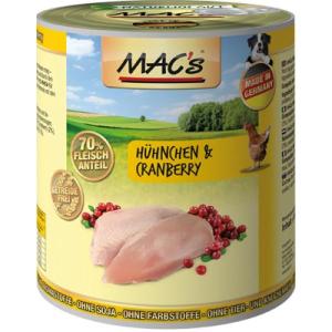 MACs Dog konzerva kuře a brusinka 400g