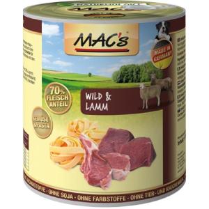 MACs Dog konzerva zvěřina a jehně s těstovinami 400g