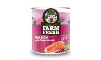 Ilustrační obrázek Farm Fresh Dog Salmon with Cranberries konzerva 750g
