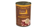 Ilustrační obrázek Fitmin dog Purity tin konzerva chicken&liver 400g