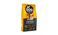 Ilustrační obrázek Happy Dog Dogs favorit Chunks with chicken 15 kg