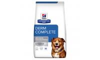 Ilustrační obrázek Hill's Prescription Diet Canine Derm Complete 12 kg + „Maškrta 220g ZADARMO“