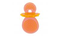 Ilustrační obrázek Hračka DOG FANTASY cumlík gumový oranžový 8 cm