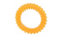 Ilustrační obrázek Hračka DOG FANTASY krúžok vrúbkovaný oranžový 7 cm