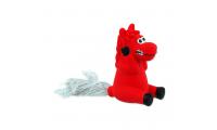 Ilustrační obrázek Hračka DOG FANTASY Latex Mini Kôň červený so zvukom 7 cm