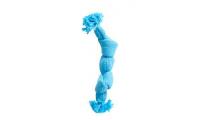 Ilustrační obrázek Hračka pes BUSTER Pískací lano, modrá, 23 cm, S