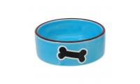 Ilustrační obrázek Miska DOG FANTASY keramická potlač kosť modrá 12,5 cm