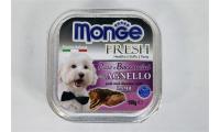 Ilustrační obrázek MONGE FRESH - paštéta a kúsky s jahňacím 100 g pre psov