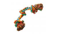 Ilustrační obrázek Uzol DOG FANTASY bavlnený farebný 3 knôty 40 cm