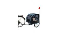 Ilustrační obrázek Vozík prívesný za bicykel pre psa 125x95x72cm sivá/čierna