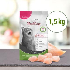 MeatCrisp Sterilised Chicken - Kuře pro kastrované kočky 1,5 kg (EXPIRACE 11/2023)