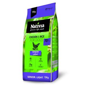 Nativia Dog Senior & Light 15 + 1 kg
