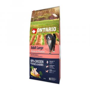 ONTARIO Dog Adult Large Chicken & Potatoes & Herbs 12kg