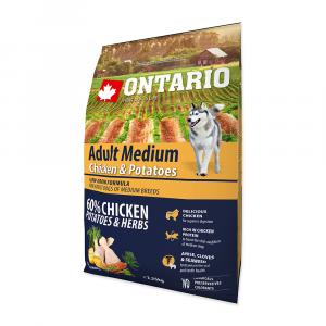 ONTARIO Dog Adult Medium Chicken & Potatoes & Herbs 2,25kg