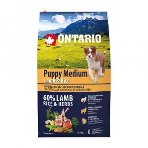 ONTARIO Puppy Medium Lamb & Rice 6,5 kg