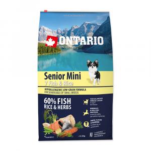 ONTARIO Senior Mini Fish & Rice 6,5 kg