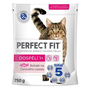 PERFECT FIT granule pro kočky Adult s lososem 750 g
